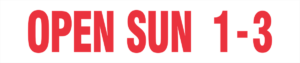 Open Sun 1-3